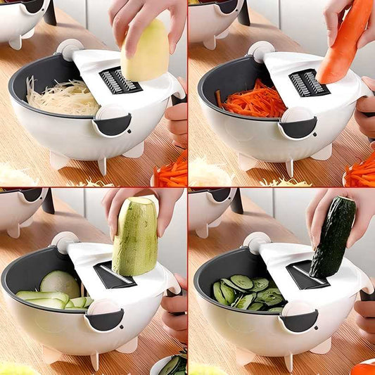 7-in-1 Vegetable Cutter – Chop, Slice & Rinse in Seconds