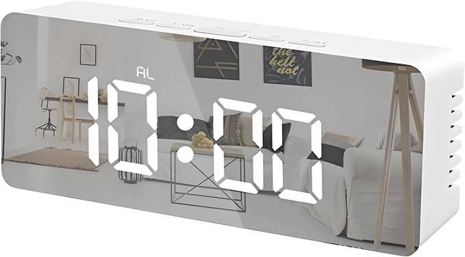 LED Digital Alarm Clock – Modern Glow Design for Bedroom & Desk