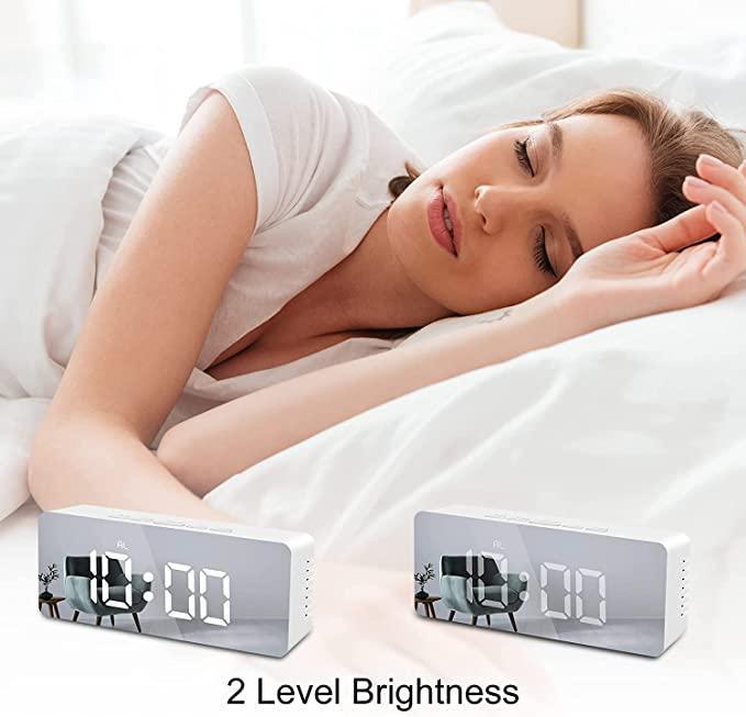 LED Digital Alarm Clock – Modern Glow Design for Bedroom & Desk