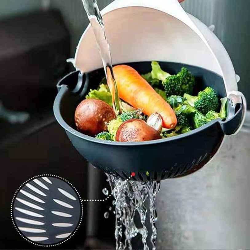 7-in-1 Vegetable Cutter – Chop, Slice & Rinse in Seconds