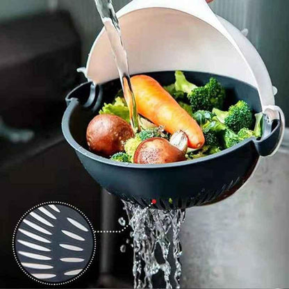 7-in-1 Vegetable Cutter – Chop, Slice & Rinse in Seconds